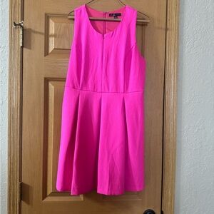 C. Luce Vibrant Pink Sleeveless Dress